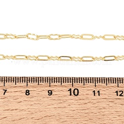 Collane con catena a maglie ovali testurizzate in ottone da 2.5 mm per donna&nbsp;NJEW-F366-06B-G