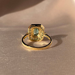 Rechteckige Legierung mit Strass-Fingerringen für Damen&nbsp;FS-WGB46A4-03