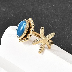 Offene Manschettenringe aus 304 Edelstahl für Damen&nbsp;RJEW-K258-13A-G