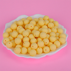 Perles focales rondes en silicone&nbsp;SI-JX0046A-32