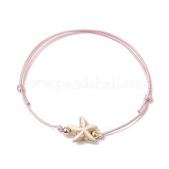 Bracelets de perles tressées en polyester ciré&nbsp;BJEW-JB11102