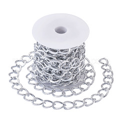 Chaînes gourmettes torsadées en aluminium&nbsp;CHA-TA0001-05S