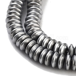 Fili di perline di ematite sintetica non magnetica elettrolitica&nbsp;G-P545-A01-01