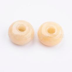 Natürliche Topas Jade europäischen Perlen&nbsp;G-K216-02B