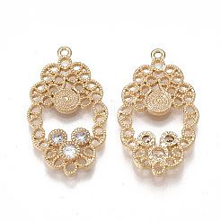Pendenti in ottone in filigrana&nbsp;KK-T038-342G
