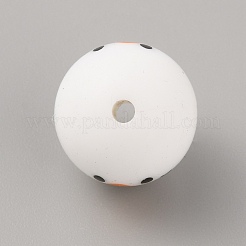 Perline in silicone ecologico per uso alimentare a tema natalizio&nbsp;SIL-WH0006-16F