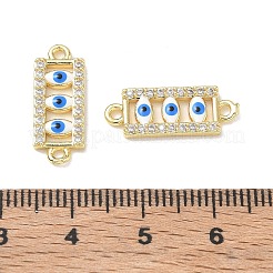 Verbindungsanhänger mit Mikropavé aus Messing mit durchsichtigen Zirkonia-Steinen&nbsp;CU-CBA6305-11G-A