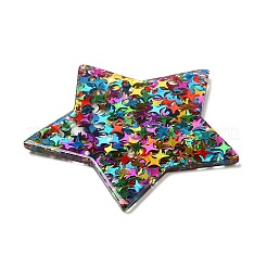 Acrylique avec pendentifs paillettes&nbsp;MACR-M028-04B