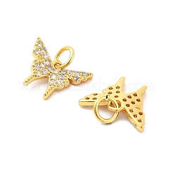 Micro Pave Bijoux de zircone cubique en laiton de placage en râtelier&nbsp;KK-M082-02G