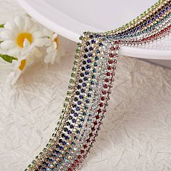 10 Yards 10 Stil Messing-Strass-Strassketten&nbsp;CHC-SZ0001-42