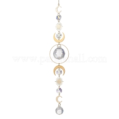 Suncatchers colgantes de ventana de lágrima de vidrio&nbsp;X-HJEW-JM04515-01