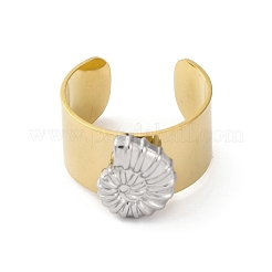 Offene Manschettenringe aus Edelstahl 304&nbsp;RJEW-K258-08GP-10