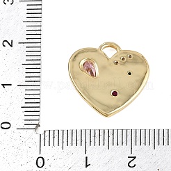 Pendentifs avec zircon cubiques à micro-pavés en laiton&nbsp;X-KK-I352-278G