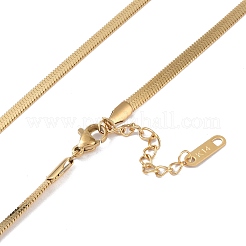 Collares de cadena de serpiente de acero inoxidable 304 con revestimiento iónico (IP)&nbsp;NJEW-G081-12G