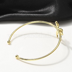 Bracelets manchettes en acier inoxydable 304&nbsp;BJEW-B107-01G