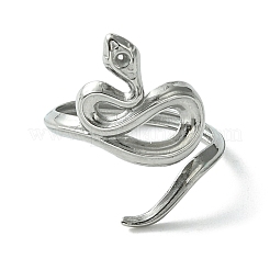 Bague de manchette ouverte en acier inoxydable 304 anti-ternissement&nbsp;RJEW-L110-033P