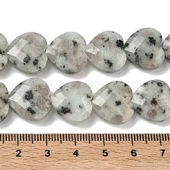 Natürliche Sesam Jaspis / Kiwi Jaspis Perlen Stränge&nbsp;G-A309-A03-01