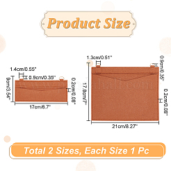 2 Stück 2 Stile Wollfilz-Taschen-Organizer-Einsätze&nbsp;FIND-WR0007-26B