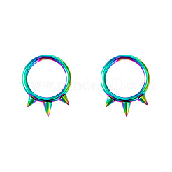 Orecchini a 3 punta in acciaio chirurgico 316l per cartilagine&nbsp;WG02E4B-03