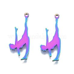 Pendentifs en acier inoxydable avec placage ionique (IP) 201&nbsp;STAS-B027-29MC