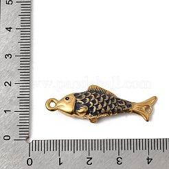 Ciondoli a forma di pesce in acciaio inossidabile smaltato 304&nbsp;STAS-B128-55G-02