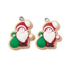 Pendentifs en résine opaque sur le thème de noël&nbsp;FIND-E025-09