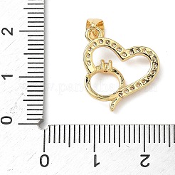 Colgante micropavé cubic zirconia de latón&nbsp;KK-Q068-20G