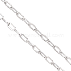 2.5 mm 304 Edelstahl Büroklammer Kette Schieber Halskette machen&nbsp;AJEW-JB01408