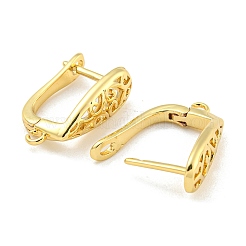 Accessoires de boucles d'oreilles créoles en laiton&nbsp;EJEW-C102-25G