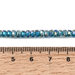 Chapelets de perles en verre électroplaqué&nbsp;GLAA-Q105-03R