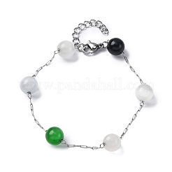 Bracelets à chaîne en acier inoxydable 304&nbsp;BJEW-C094-01P-07