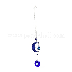 Decoraciones colgantes de murano de aleación de mal de ojo&nbsp;LS-HJEW-M005-02B-AS