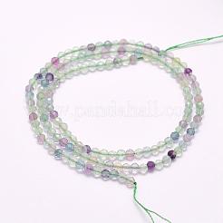 Perline fluorite naturale fili&nbsp;G-F509-38-4mm