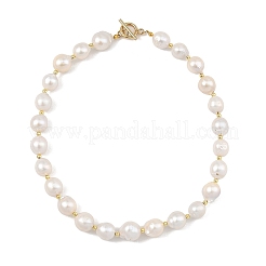 Colliers de perles baroques naturelles keshi&nbsp;NJEW-JN06485