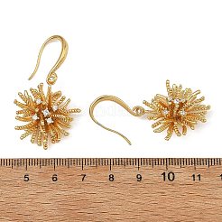 Orecchini pendenti in ottone micro pavé di zirconi cubici trasparenti per donna&nbsp;EJEW-JE07502