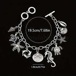 Armbänder mit Anhängern aus einer Ozeanlegierung&nbsp;FS-WGFD137-01