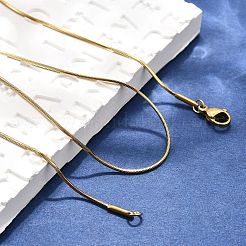 Ionenplattierung (IP) 304 Edelstahl Schlangenketten Halsketten&nbsp;NJEW-F112-31