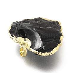 Natürlichen Obsidian Anhänger&nbsp;G-P487-04G