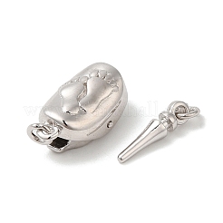 Fermoirs à baïonnette en argent sterling rhodié 925&nbsp;STER-G038-16P