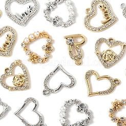 20 pièces 10 styles pendentifs en alliage strass&nbsp;FIND-FS0004-01