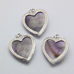Herz natürliche Amethyst Anhänger&nbsp;GP356-4