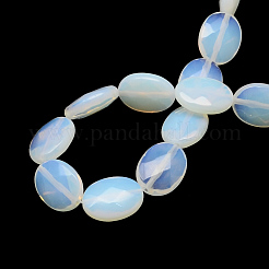 Sfaccettato ovale perline Opalite fili&nbsp;X-G-R303-11