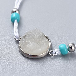 Verstellbarer Nylonfaden geflochtene Perlen Armbänder&nbsp;X-BJEW-JB04440