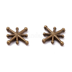 Zink-Legierung Cabochons&nbsp;PALLOY-WH0036-22AB