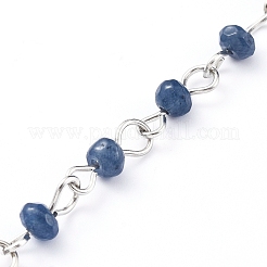 Handgemachte natürliche Malaysia Jade Perlenketten&nbsp;AJEW-JB00539