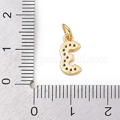 Ciondoli in ottone zirconi chiari micro pavé&nbsp;KK-G544-04G-03