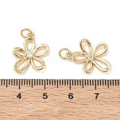 Pendentifs en laiton Shegrace avec micro-pavé de zircone cubique transparente&nbsp;XGRQ3P951-630G