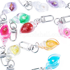 10 pendentif décoratif en résine et coquillage&nbsp;HJEW-TAD00001