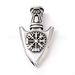 Pendenti in acciaio inossidabile 304 in stile tibetano&nbsp;STAS-P305-57AS