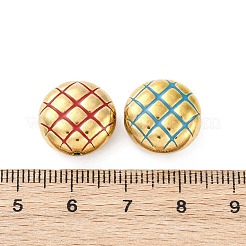 Waffelperlen aus emailliertem Edelstahl 304&nbsp;STAS-B085-01G